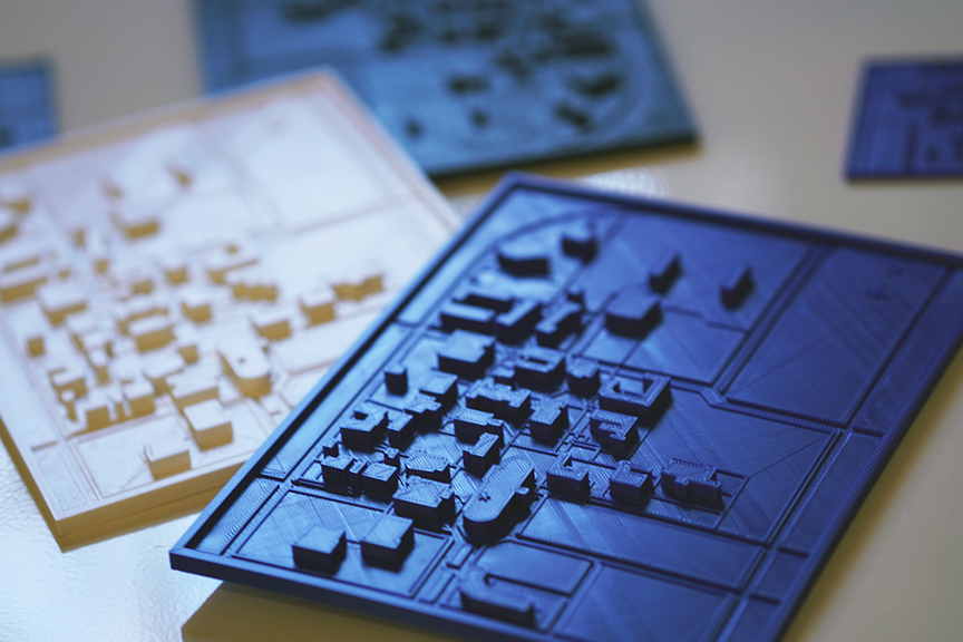 photo of tactile maps